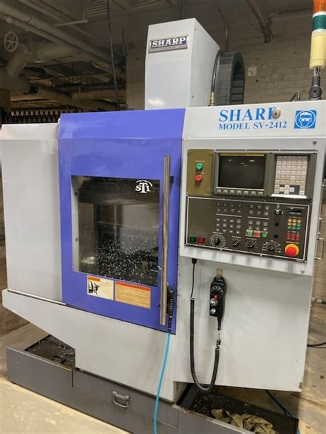 2004 sharp sv-2412 machining center cnc vertical mq-010834|Sharp SV.